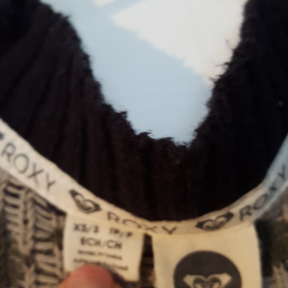 Roxy Open Front Aztec Print Cardigan Size Xs - image 2